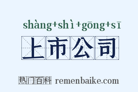 上市公司是什么意思的图片